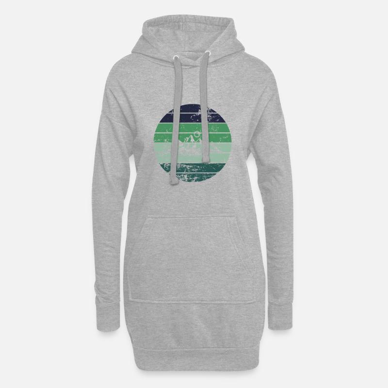 Berg - Hoodie-Kleid - Grau meliert