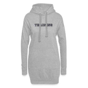 ENTRAÎNEMENT Sport Fitness Entraînement - Sweat-shirt à capuche long Femme - gris chiné - Devant