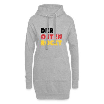 Der Osten Rockt Ossi Ostdeutschland - Hoodie-Kleid - Grau meliert - Vorne