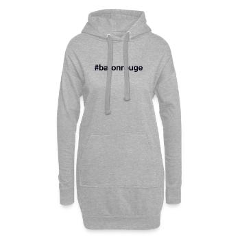 BATON ROUGE Hashtag - Hoodie-Kleid - Grau meliert - Vorne