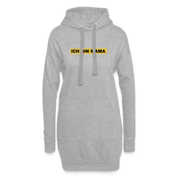 Ich bin MAMA - Hoodie-Kleid - Grau meliert - Vorne