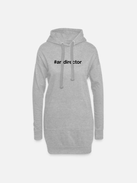 ART DIRECTOR Hashtag - Hoodie-Kleid - Grau meliert