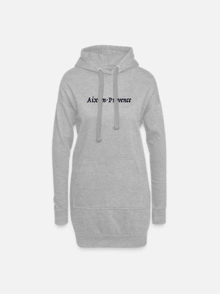 Aix-en-Provence France Frankreich - Hoodie-Kleid - Grau meliert