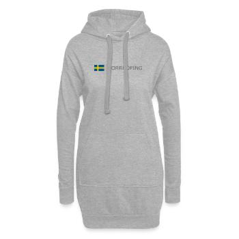 Drapeau de la Suède - Norrköping - Sverige - Schweden - Sweat-shirt à capuche long Femme - gris chiné - Devant