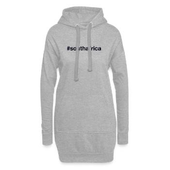 AFRIQUE DU SUD Hashtag Südafrika - Sweat-shirt à capuche long Femme - gris chiné - Devant