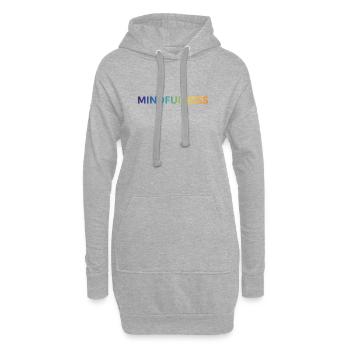 Mindfulness  - Hoodie-Kleid - Grau meliert - Vorne