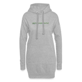Gärtnerplatzviertel München Stadtteil - Hoodie-Kleid - Grau meliert - Vorne