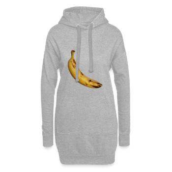 Banane - Hoodie-Kleid - Grau meliert - Vorne