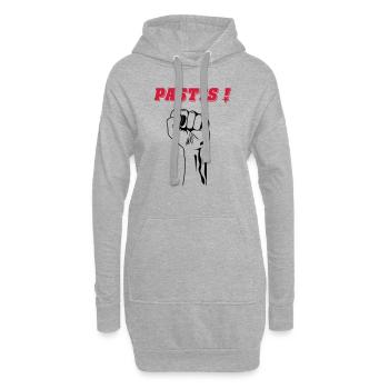 REVOLUTION PASTIS - Sweat-shirt à capuche long Femme - gris chiné - Devant