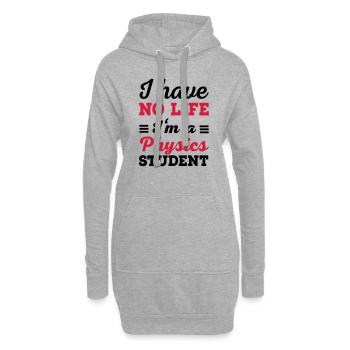 Physique - Sweat-shirt à capuche long Femme - gris chiné - Devant