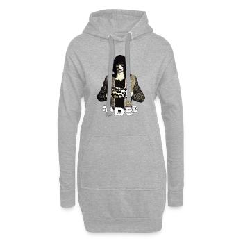 CODED - Hoodie Dress - heather grey - Front