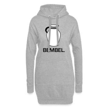 Bembel Design #Frankfurt am Meer #069 #FFM - Hoodie-Kleid - Grau meliert - Vorne
