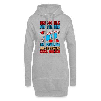 Jeunes quittant les garderies pour la rentrée scolaire Inscription des enfants à l’école - Sweat-shirt à capuche long Femme - gris chiné - Devant