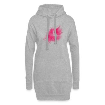 Farbe Klecks Spritzer Maler Geschenk bunt paint - Hoodie-Kleid - Grau meliert - Vorne