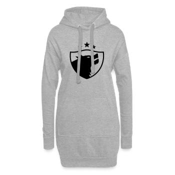 Guides - Sweat-shirt à capuche long Femme - gris chiné - Devant
