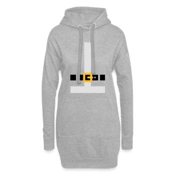 Costume Père Noël - Sweat-shirt à capuche long Femme - gris chiné - Devant