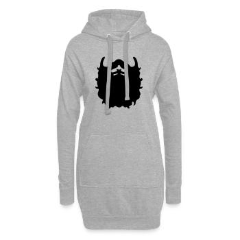 Bart - Hoodie-Kleid - Grau meliert - Vorne