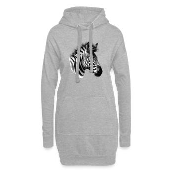 Zebra - Hoodie-Kleid - Grau meliert - Vorne