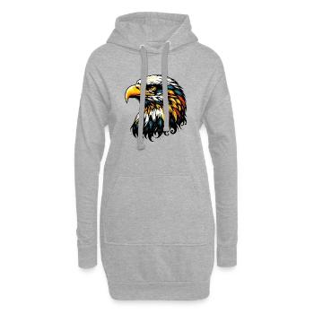 Aigle - Sweat-shirt à capuche long Femme - gris chiné - Devant