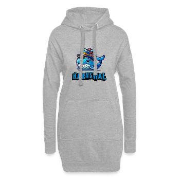Sur la route dans le carnaval en tant que carnaval - Sweat-shirt à capuche long Femme - gris chiné - Devant
