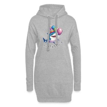 Jaw-some Celebration - Hoodie Dress - heather grey - Front