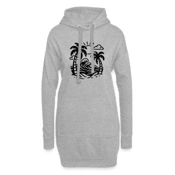 Urlaub - Hoodie-Kleid - Grau meliert - Vorne