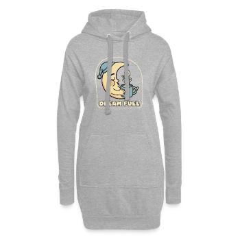 Mondtraum Kaffeezauber - Hoodie-Kleid - Grau meliert - Vorne