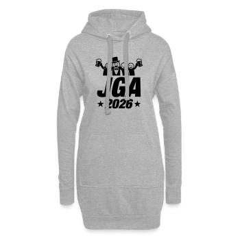 Jga 2026 Junggesellen Abschied - Hoodie-Kleid - Grau meliert - Vorne