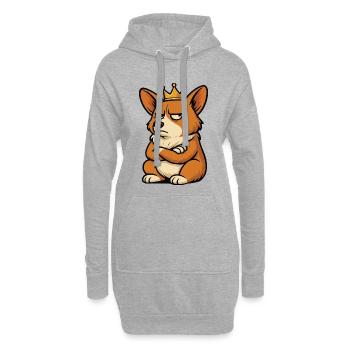 Corgi Corgis Welsh Corgi Propriétaires de Corgi Corgis - Sweat-shirt à capuche long Femme - gris chiné - Devant