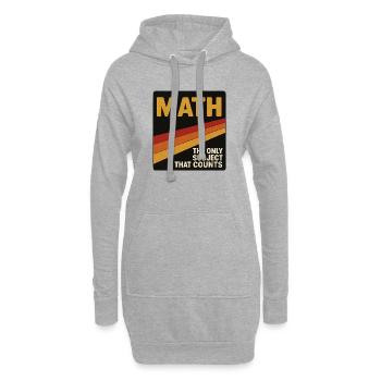 Vintage Math Counts Poster - Sweat-shirt à capuche long Femme - gris chiné - Devant