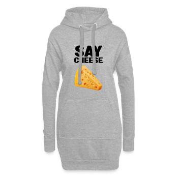 Käsekeil Freude - Hoodie-Kleid - Grau meliert - Vorne