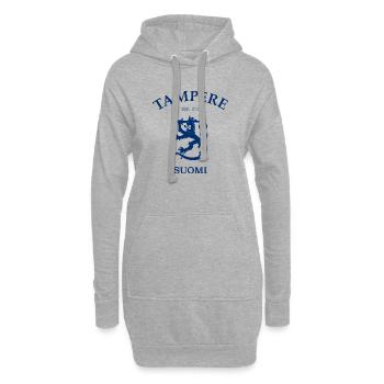 Tampere Suomi Finland Finnland - Hoodie-Kleid - Grau meliert - Vorne