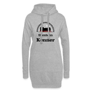 Eisenbahn Kenner - Hoodie-Kleid - Grau meliert - Vorne