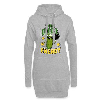Big Dill Energy Pickleball - Hoodie Dress - heather grey - Front