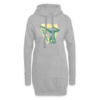 yoga 28 e 71 - Hoodie-Kleid - Grau meliert - Vorne