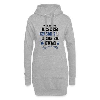 Bester Chemie Lehrer Schule Chemielehrer Professor - Hoodie-Kleid - Grau meliert - Vorne