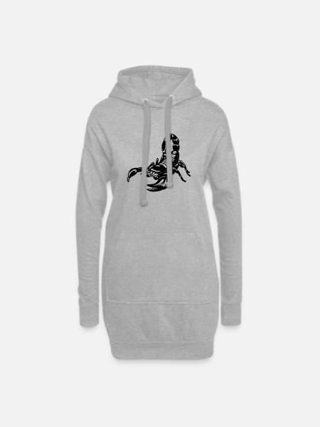 SCORPION - Hoodie-Kleid - Grau meliert