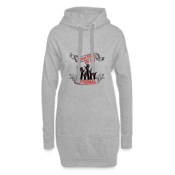 Paix mondiale femmes droits humains non gay gay lesbienne - Sweat-shirt à capuche long Femme - gris chiné - Devant