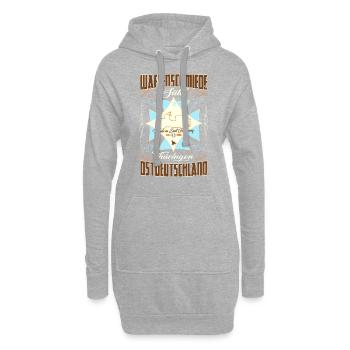 Simson Schwalbe KR51 Waffenschmiede DDR VEB IFA - Hoodie-Kleid - Grau meliert - Vorne