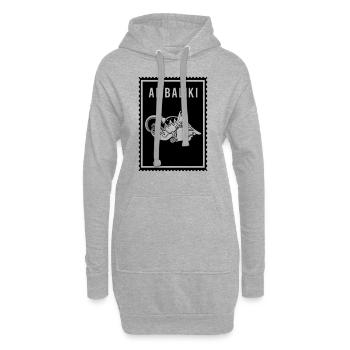 Ambaliki - Wayang - Hoodie-Kleid - Grau meliert - Vorne