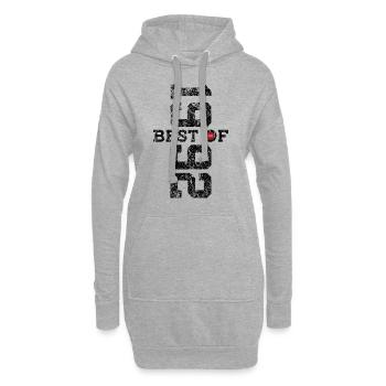 34E ANNIVERSAIRE MEILLEUR DE 1992 - Sweat-shirt à capuche long Femme - gris chiné - Devant