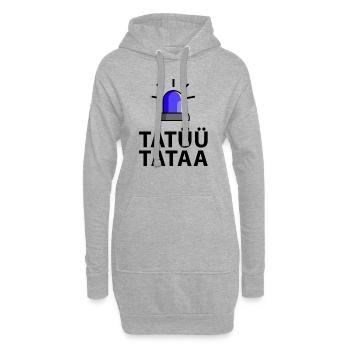 Tatüü Tataa Blaulicht - Hoodie-Kleid - Grau meliert - Vorne