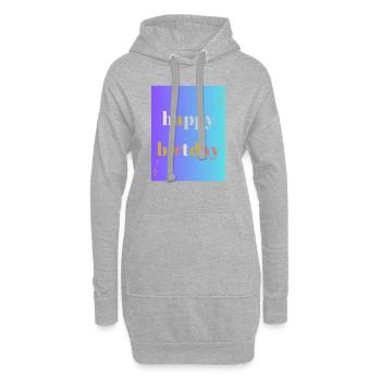 ALLES GUTE ZUM GEBURTSTAG!. ALLES GUTE ZUM GEBURTSTAG!. JAHRESTAG. - Hoodie-Kleid - Grau meliert - Vorne