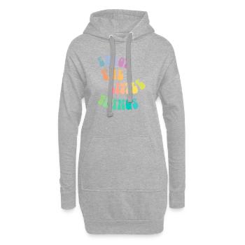 Enjoy the little things - Geschenkidee - Geschenk - Hoodie-Kleid - Grau meliert - Vorne