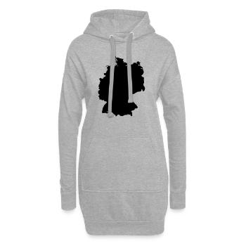 Deutschland - Hoodie-Kleid - Grau meliert - Vorne
