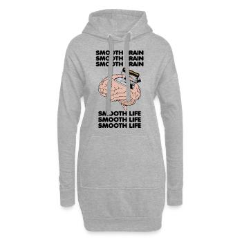 Smooth Brain Smooth Life Funny Oddly Specific Meme - Hoodie Dress - heather grey - Front