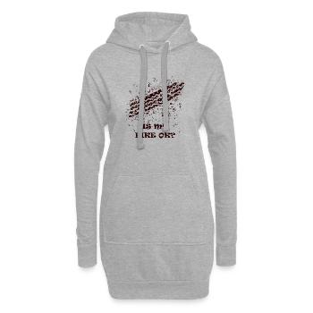 IST MEIN FAHRRAD IN ORDNUNG? - Hoodie-Kleid - Grau meliert - Vorne
