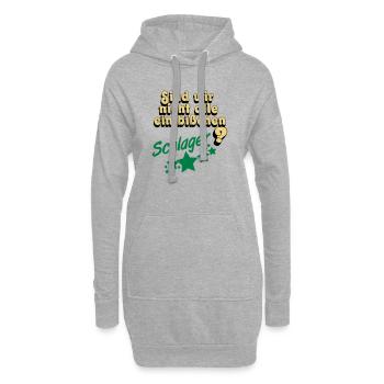 Schlager Party , Schlager Musik , Schlager Spaß - Hoodie-Kleid - Grau meliert - Vorne