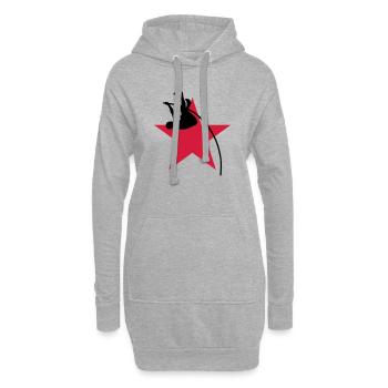 Saut à la Perche Sauteur Sport Sportif Athlète - Sweat-shirt à capuche long Femme - gris chiné - Devant