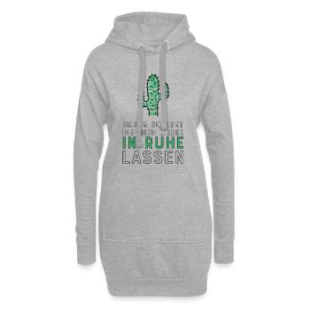 Lustige Sprüche für Kollegen und Schüler - Hoodie-Kleid - Grau meliert - Vorne